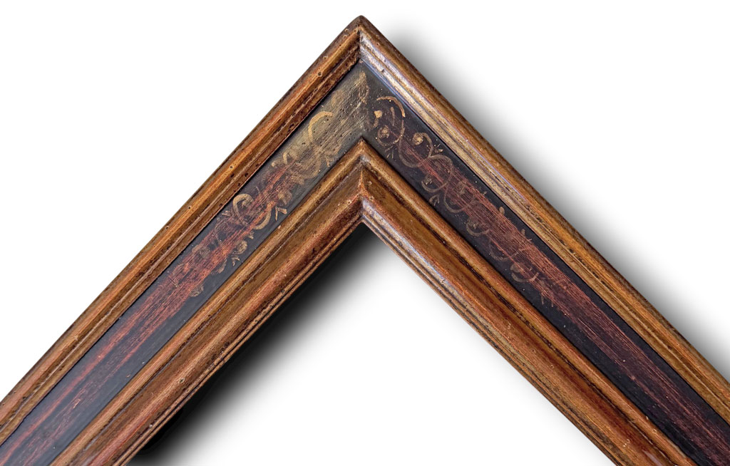 Agra, Seicento noir antique boudins or