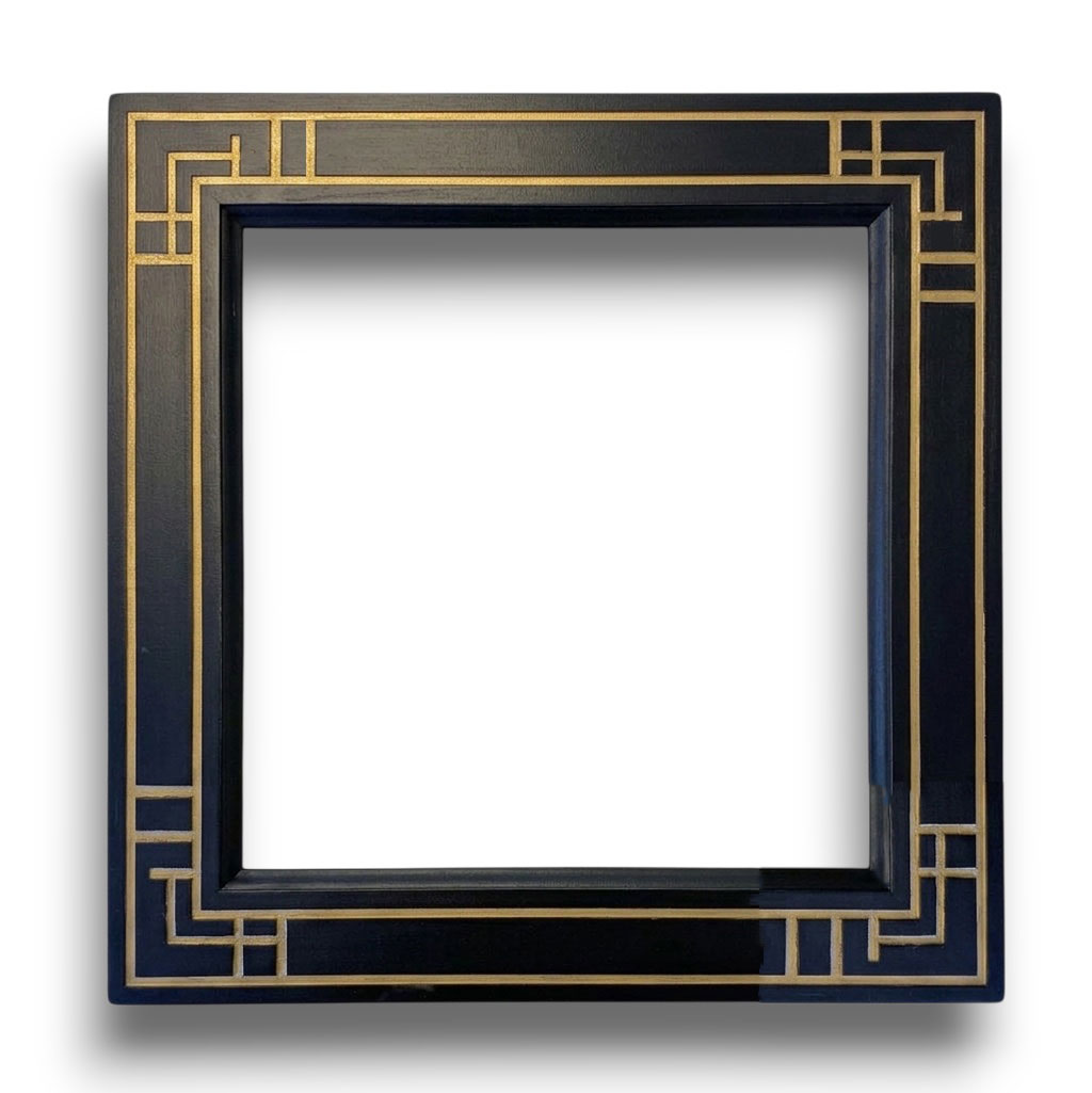 Biblos 60 Art Deco rainures or sur noir