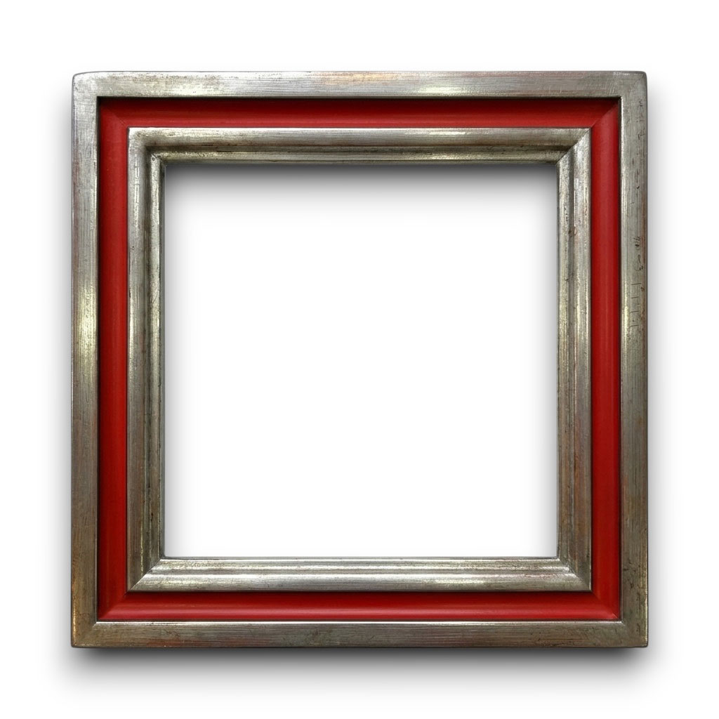 Eos L: 25 mm / H: 20 mm Rouge vif filets argent